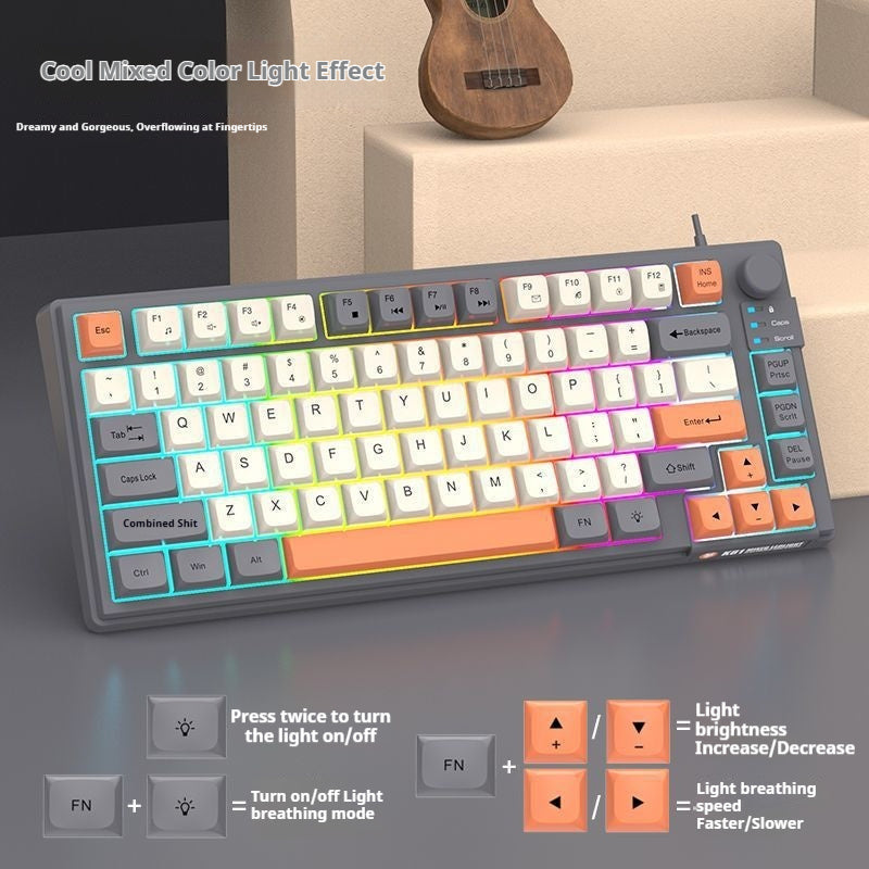 Elevate Your Gaming Experience with the Wired USB Mechanical Gaming Keyboard